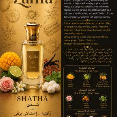 النوتات العطرية لعطر شذى من زاهية - Shatha Extrait de Parfum
