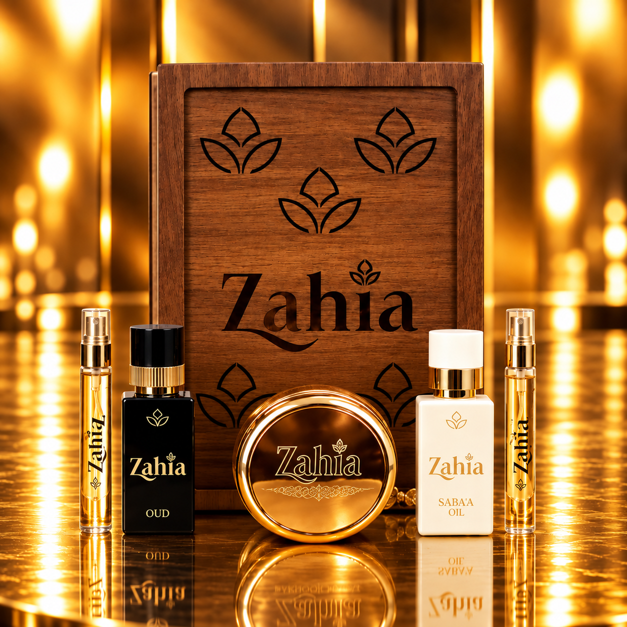 Zahia Brown Zipper Gift Box